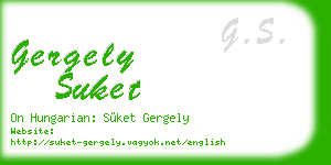 gergely suket business card